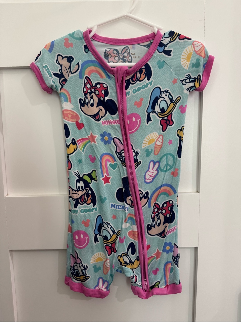 Little Sleepies Disney Mickey & Friends Shorty size 18-24 month